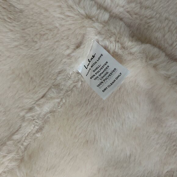 NWT Lulu's Your Moment Suede Cream Aviator Jacket Soft Women's Size Medium - Picture 7 of 9